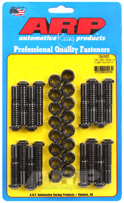 CONROD BOLT SET SBC 305-307-327-350 (Large Journal) 3/8" & Holden 308 (Wave Loc 8740)