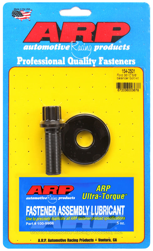 HARMONIC BALANCER BOLT Ford 351 Cleveland & Holden 253-304-308 5/8-18 Thread x 1.800" UHL, 5/8" Socket