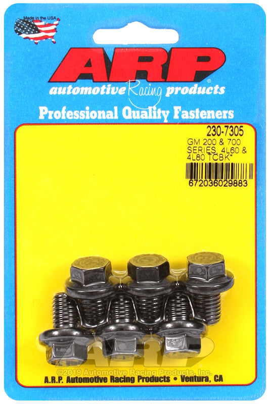 TORQUE CONVERTOR BOLTS GM 200 & 700 4L60 &4L80 6 PACK