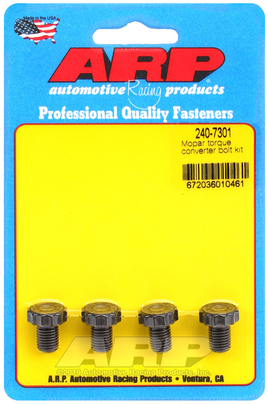 TORQUE CONVERTOR BOLT KIT, Chrysler Torqueflite 727 & 904 5/16-24 Thread x .450" UHL