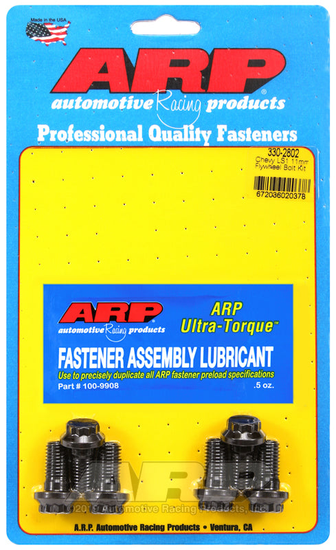 FLYWHEEL BOLT KIT GM LS Series, M11 x 1.25 Thread x .880" UHL