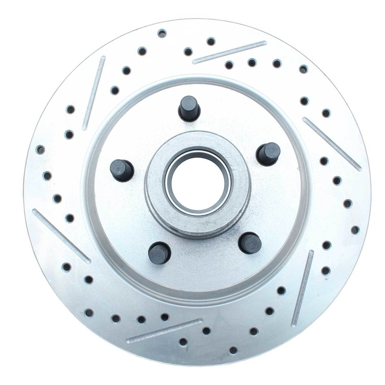 1957-1968 Full Size Ford Disc Brake Kit .drilled and slotted rotors. stainless hoses