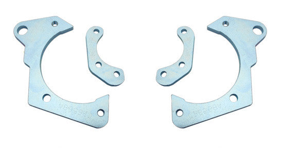 1965-1968 Impala, Bel Air GM Full Size Chevy High Performance Disc Front Brake Kit with black calipers & slotted discs