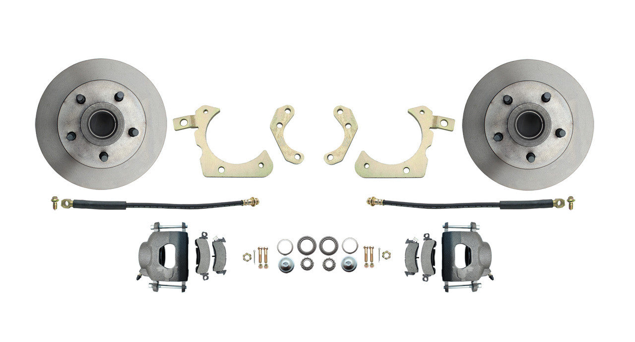 1955-1958 GM FULL SIZE STD DISC FRONT BRAKE CONVERSION KIT PLAIN (IMPALA, BELAIR,BISCAYNE)