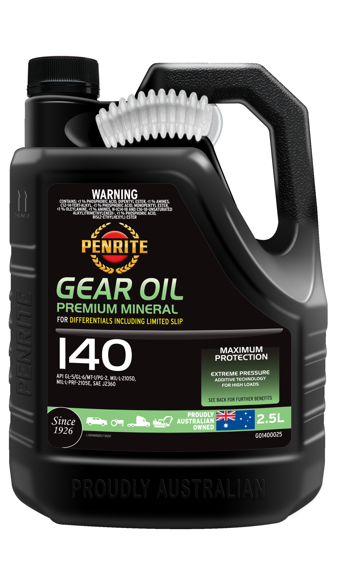 PENRITE GEAR OIL 140 2.5 LTR