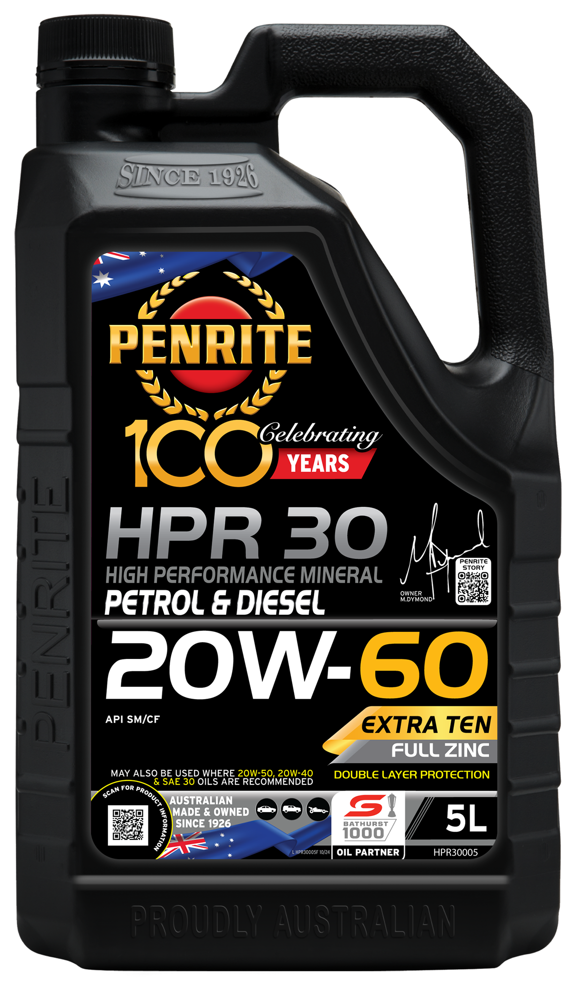 PENRITE HPR 30 20W60 SM/CF 5L
