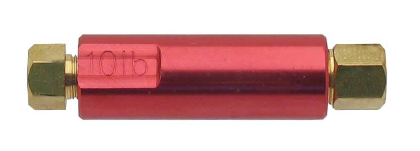 Hotrod Universal Residual Check Valve, 10 lbs - red - DRUM