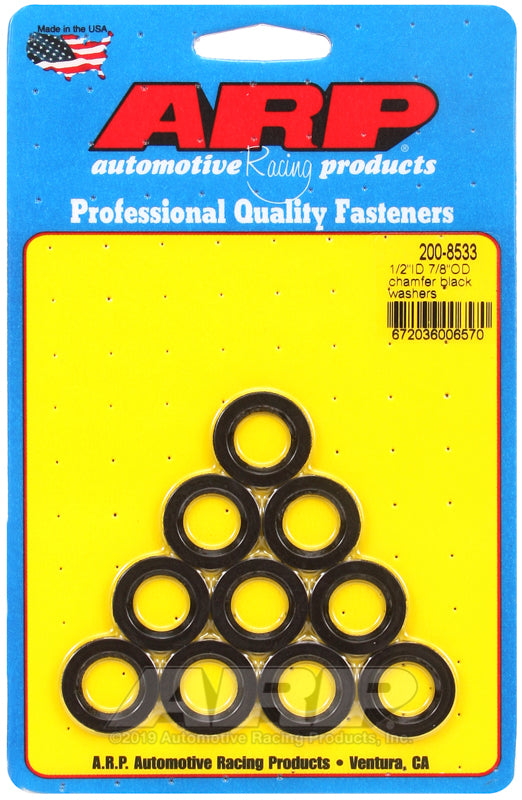 SPECIAL PURPOSE WASHER 1/2 ID 10 PCS 1/2 ID X 7/8 OD  .120 THICK