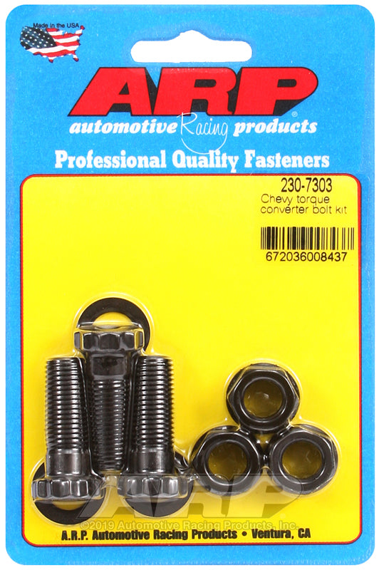 TORQUE CONVERTOR BOLT KIT  WITH RACE CONVERTOR 7/16-20  1.250 UHL  PACK OF 3