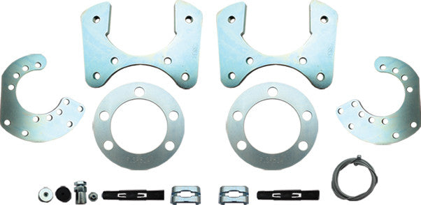 Mopar 8 3/4" (A, B, E Body) Rear High Performance Disc Brake Conversion Kit w/ Black Powder Coated Calipers