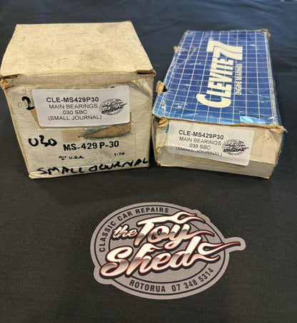 CLEVITE MAIN BEARINGS SBC .030 (SMALL JOURNAL)