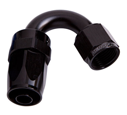 100 Series Taper 150° Swivel Hose End -20AN
Black Finish. Suit 100 & 450 Series Hose