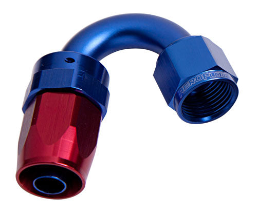 100 Series Taper 150° Swivel Hose End -20AN
Blue/Red Finish. Suit 100 & 450 Series Hose