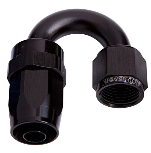 100 Series Taper 180° Swivel Hose End -20AN
Black Finish. Suit 100 & 450 Series Hose