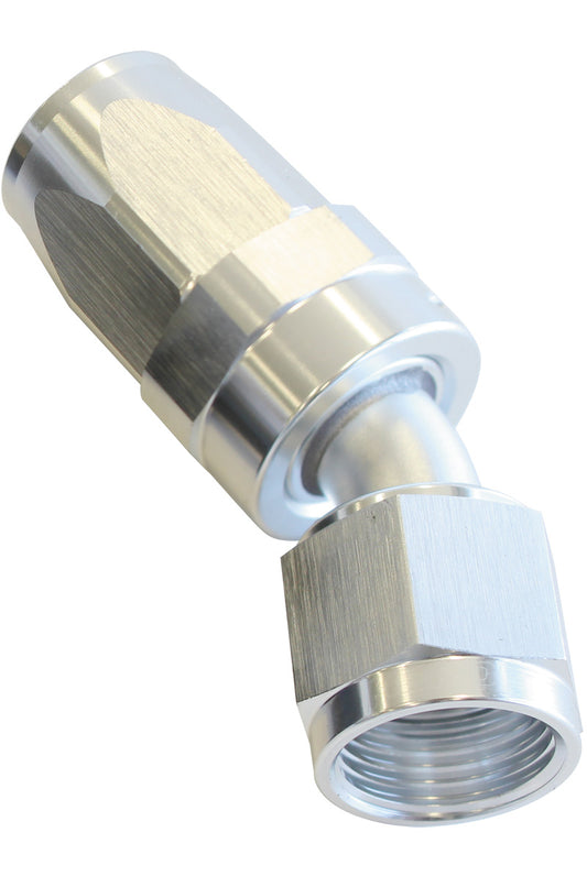 100 Series Taper 30° Swivel Hose End -20AN
Silver Finish. Suit 100 & 450 Series Hose