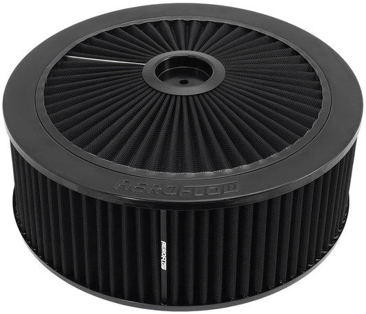 14" x 5" Full Flow Air Filter Assembly,Black
1-1/8" Drop Base. Washable Cotton Element. Fits 5-1/8" Neck