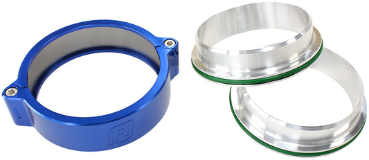 2" (51mm) Billet Intercooler Clamp with Stainless Steel Weld Flanges
Blue Finish Clamp