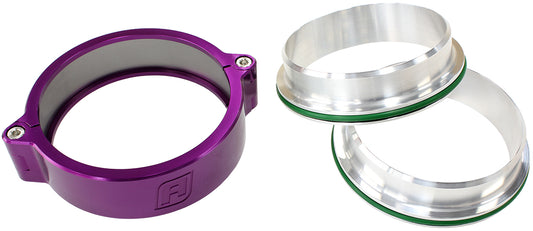 2" (51mm) Billet Intercooler Clamp with Stainless Steel Weld Flanges
Purple Finish Clamp