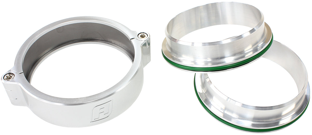 2" (51mm) Billet Intercooler Clamp with Stainless Steel Weld Flanges
Silver Finish Clamp