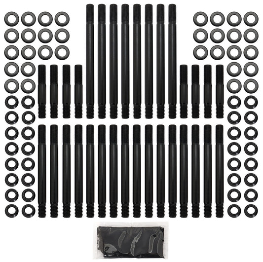 Big Block Chev 396-454Head Stud Kit
12Point Nuts, Suit Aeroflow 320cc and Edelbrock Performer RPM Cylinder Heads, 8740 GradeMaterial