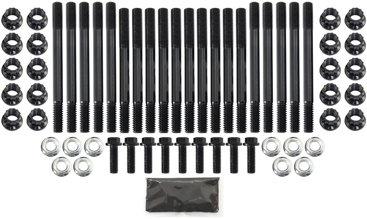 GM LS 4 Bolt Main StudKit
Suits all LS Engines with Stock Windage Tray, 12 Point Nuts and 8740 Grade Material