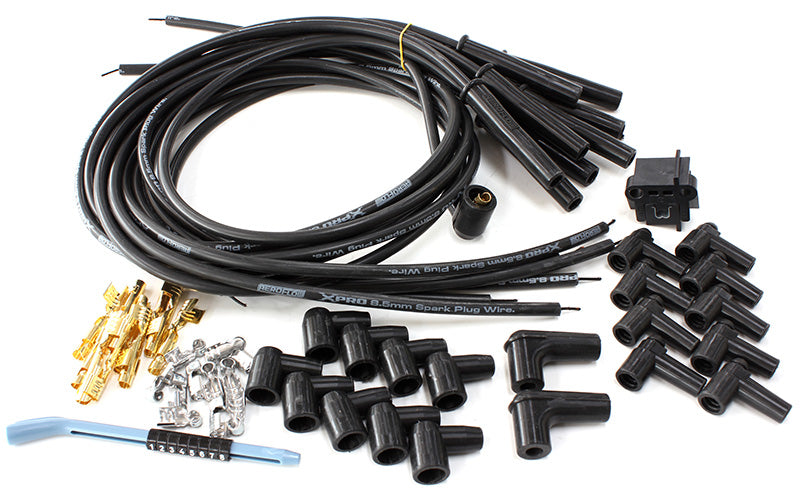 Xpro Universal 8.5mm V8 Ignition Lead Set with Multi-angle Boots, Black
Suit Standard & HEI Caps