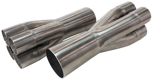 Stainless Steel 4 into 1 Merge Collectors  2-1/2" Primary's into 4-1/2" Collector Outlet