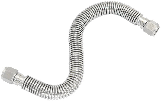 -10AN Flexible Turbo Drain Hose, 400mm Long - 304 Stainless Steel. 15.75" (400mm) Overall Length