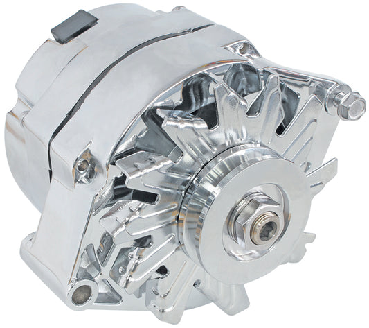 120amp Chev Style 1-Wire Alternator
Chrome Finish