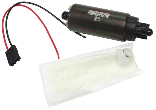 EFI Electric In-tank Fuel Pump 500 HP
Screen Inlet, 5/16" Barb Outlet, 180 lph@3 bar, with harness, similar to GSS342