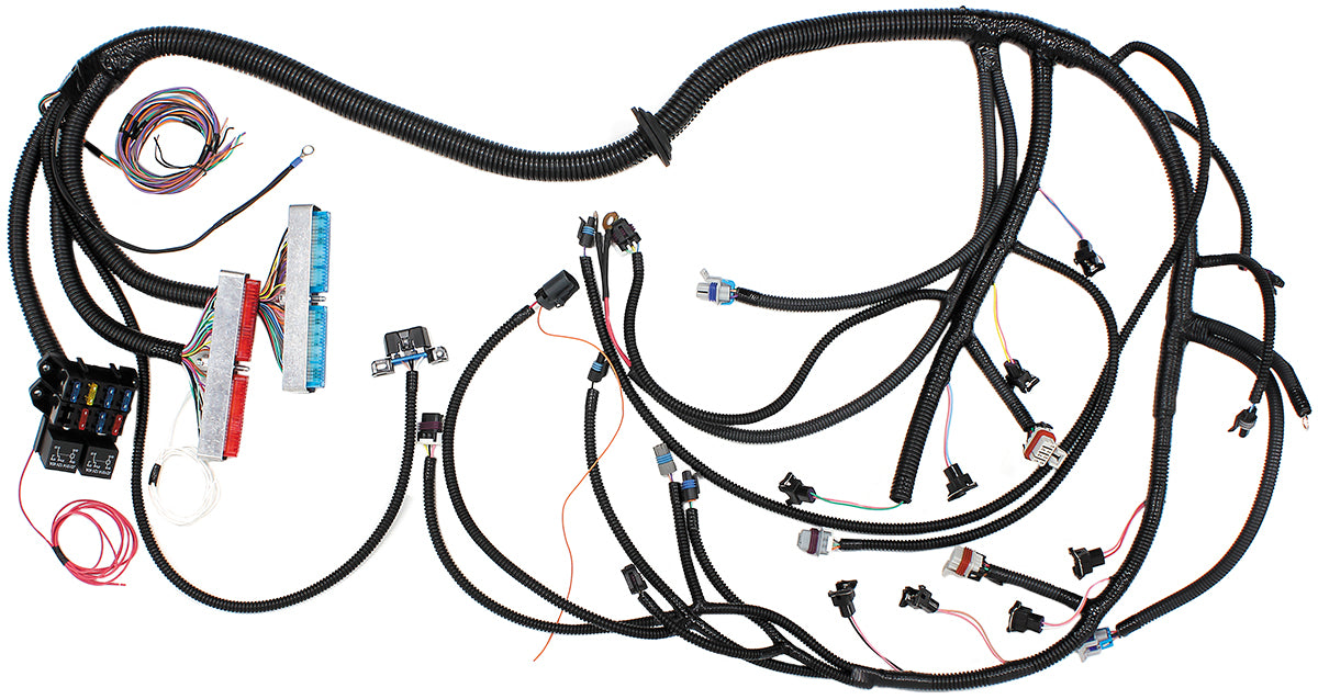 GM LS1 with T56 ManualTransmission Wiring Harness
Standalone Plug and PlayComplete Engine Harness