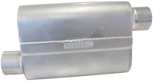 Aeroflow 5000 Series Mufflers - Offset Inlet/Offset Outlet
3" Inlet, 3" Outlet, 16 gauge Aluminised Steel, Chambered Construction