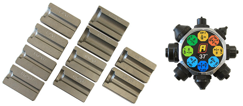 Replacement Single & Double Flare Tool Dies  3/16",1/4", 5/16", 3/8" & 1/2" Dies