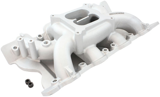 Ford 351 Cleveland AirGap Dual Plane Intake Manifold, Natural Cast Finish
1500 - 6500 RPM, Square Bore Carburettor Pad, Non-EGR,Suits both 2V and 4V