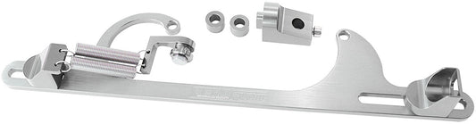 Billet Throttle Cable Bracket 4150 Style  Silver Finish