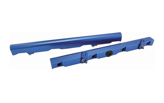 GM LS2, LS3 Billet EFIFuel Rails - Blue
Suit 14mm Short Length Fuel Injectors, -8ORB Ports