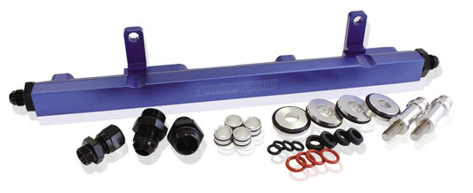 Nissan S13 SR20 BilletEFI Fuel Rail - Blue
Suit 14mm Full Length Fuel Injectors, -8ORB Ports