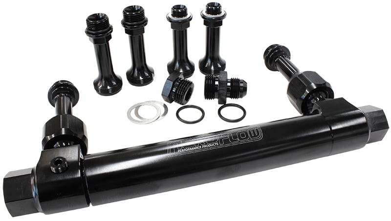 Adjustable Billet Fuel Log  Black Finish