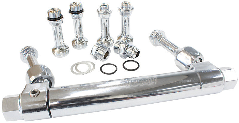 Adjustable Billet Fuel Log  Chrome Finish