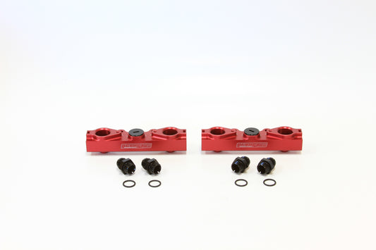 Subaru EJ20, EJ25 SideFeed Billet EFI Fuel Rails - Red
Suit Standard Fuel Injectors, -8ORBPorts