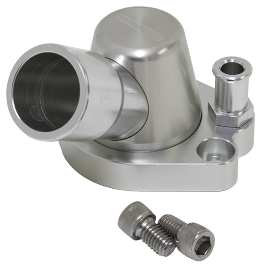 Billet Thermostat Housing - Silver  Suit Holden 253-308, with optional heater outlet, Swivel