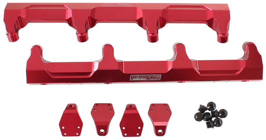 GM Supercharged LSA Billet EFI Fuel Rails - Red
Suit 14mm Short Length Fuel Injectors, -8ORB Ports