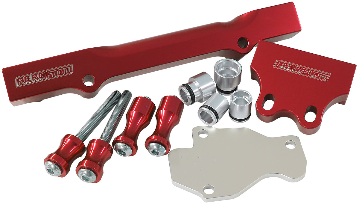 Mazda Series 6,7,8 13BBillet EFI Fuel Rails - Red
Suit 14mm Short Fuel Injectors, -8ORB Ports