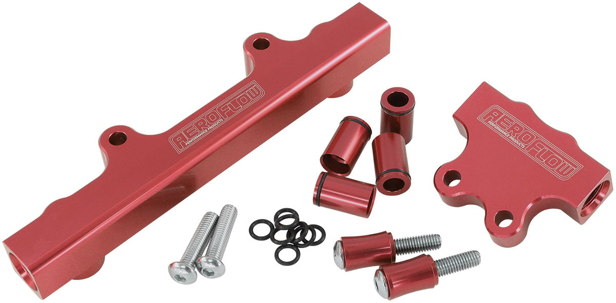 Mazda Series 4,5 13B Billet EFI Fuel Rails - Red
Suit 14mm Full Length Fuel Injectors, -8ORB Ports