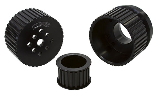 Ford Gilmer Drive Kit (Belt not included) - Black Finish
Suit Ford 289 to 351 Winsdor and 302 to 351 Cleveland, 3 & 4 Bolt Pattern