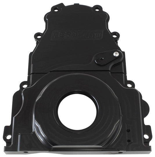 GM LS 2-Piece Billet Timing Cover - Black Finish
Includes Mounting Hardware and Cam Sensor Plug