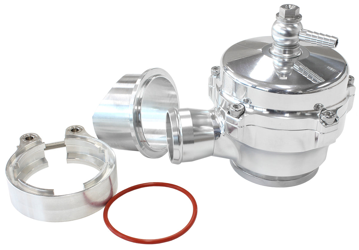 50mm High Flow Plumb Back Blow Off Valve
Complete Kit with 34mm Barb, Weld-on Flange and V-Band in Polished Finish.