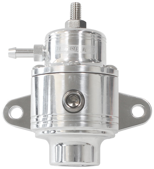 Compact Billet 3-Port EFI Fuel Pressure Regulator 30-90psi Adjustable
Polished Finish. 3 x -6 ORB Ports, 1 x 1/8" NPT Port