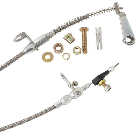 Kickdown Cable With Stainless Steel Cover & Chrome Ends
Suit Ford AOD Transmission