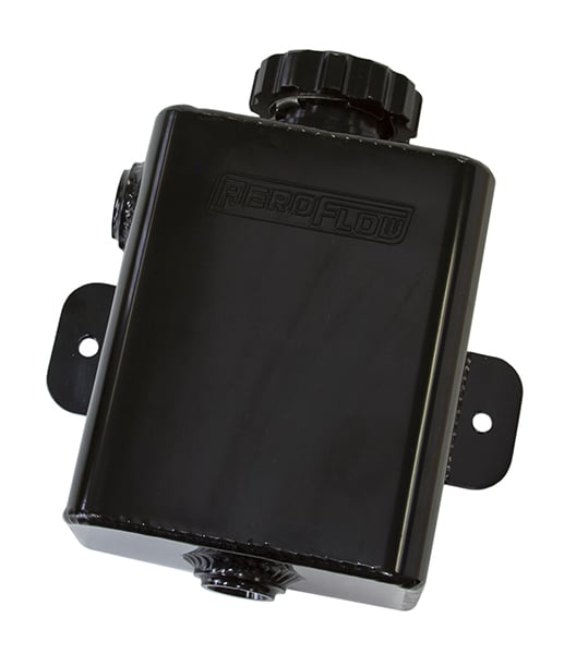 Fabricated Square Radiator Expansion Tank - Black
1.18 litrecapacity, 16 psi cap, accepts 2 x 8 ORB fittings, 4.52"W x 2.95" D x 5.51" H